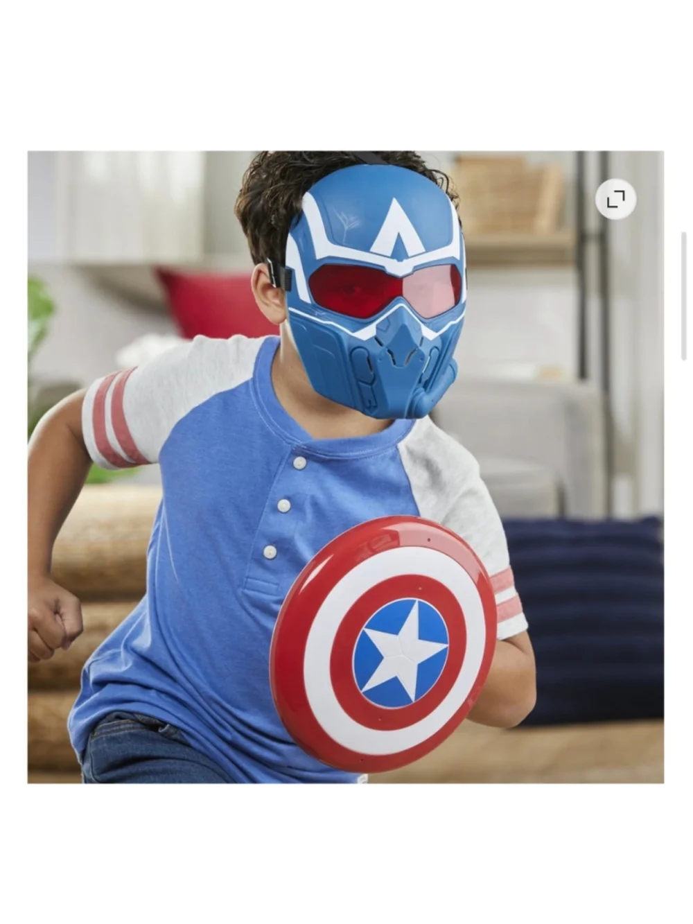 NEW Hasbro Captain America Brave New World Costume One Size Blue Red